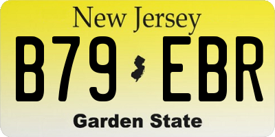 NJ license plate B79EBR