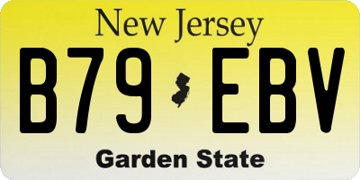 NJ license plate B79EBV