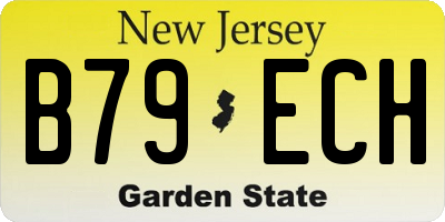 NJ license plate B79ECH