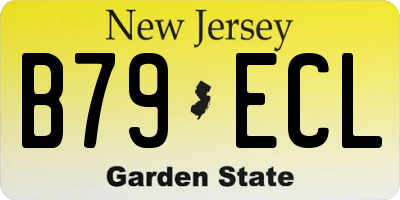 NJ license plate B79ECL