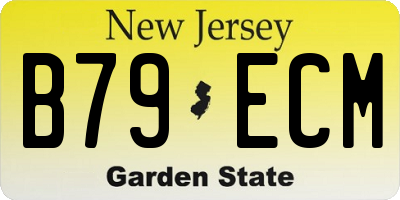 NJ license plate B79ECM