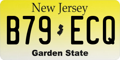 NJ license plate B79ECQ