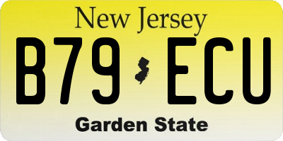 NJ license plate B79ECU