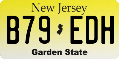 NJ license plate B79EDH