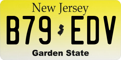 NJ license plate B79EDV