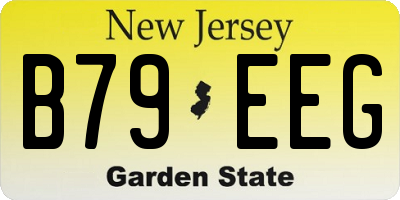 NJ license plate B79EEG