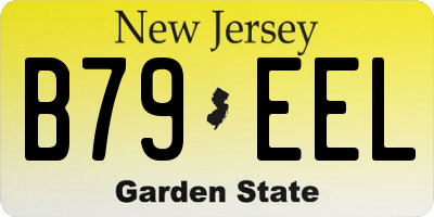 NJ license plate B79EEL