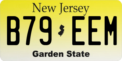 NJ license plate B79EEM