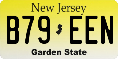 NJ license plate B79EEN