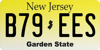 NJ license plate B79EES