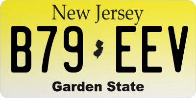 NJ license plate B79EEV
