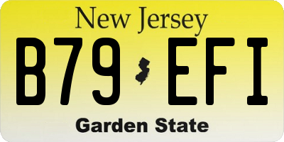NJ license plate B79EFI