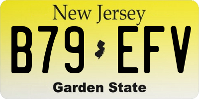 NJ license plate B79EFV