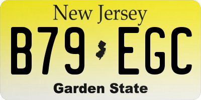 NJ license plate B79EGC