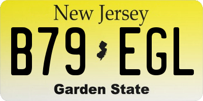 NJ license plate B79EGL
