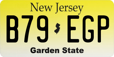 NJ license plate B79EGP
