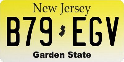 NJ license plate B79EGV