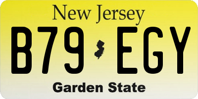 NJ license plate B79EGY