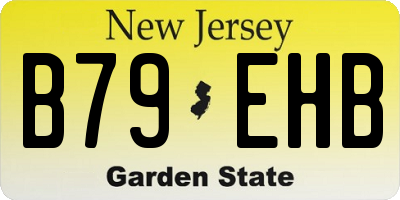 NJ license plate B79EHB
