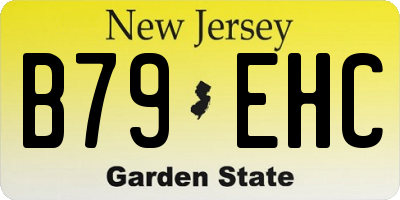 NJ license plate B79EHC