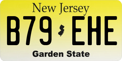 NJ license plate B79EHE