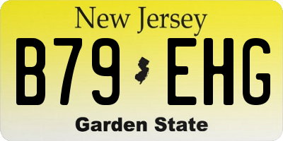 NJ license plate B79EHG