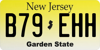 NJ license plate B79EHH