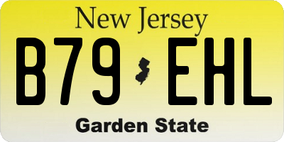 NJ license plate B79EHL