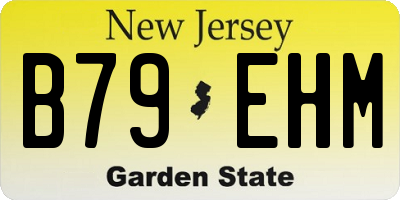 NJ license plate B79EHM