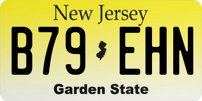 NJ license plate B79EHN