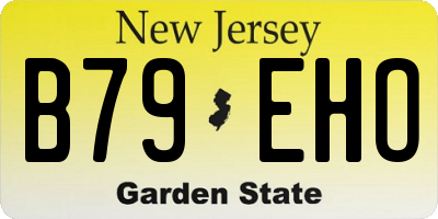 NJ license plate B79EHO