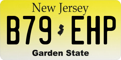 NJ license plate B79EHP