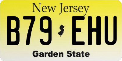NJ license plate B79EHU