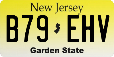 NJ license plate B79EHV