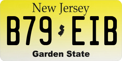 NJ license plate B79EIB