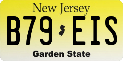 NJ license plate B79EIS