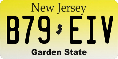 NJ license plate B79EIV