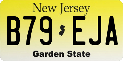 NJ license plate B79EJA
