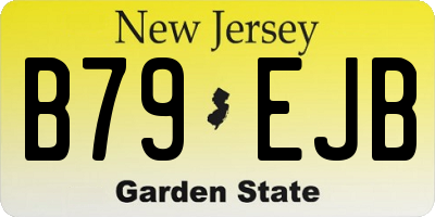 NJ license plate B79EJB