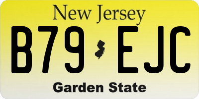 NJ license plate B79EJC