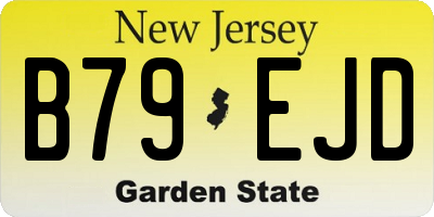 NJ license plate B79EJD