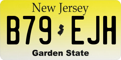 NJ license plate B79EJH