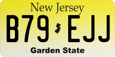NJ license plate B79EJJ