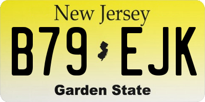 NJ license plate B79EJK