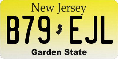 NJ license plate B79EJL