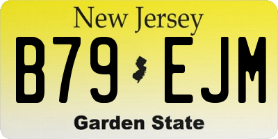 NJ license plate B79EJM