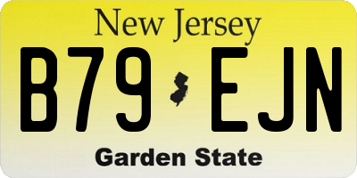 NJ license plate B79EJN