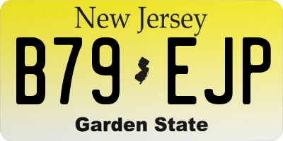 NJ license plate B79EJP
