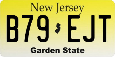 NJ license plate B79EJT