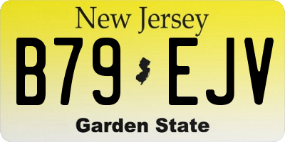 NJ license plate B79EJV